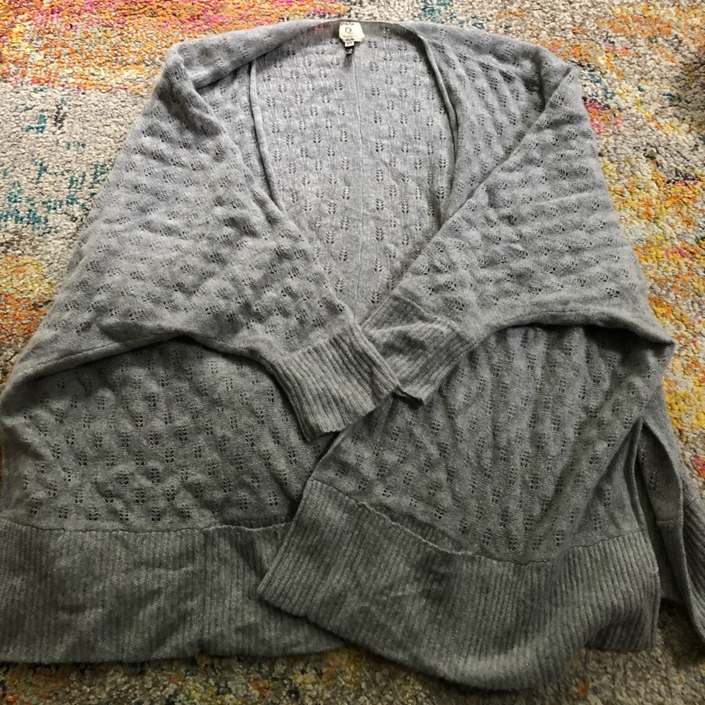 100% cashmere slub cardigan
